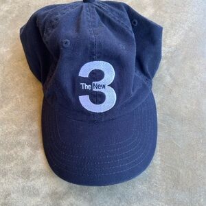 BMW Navy Baseball Cap with 'The New 3' Embroidered Logo